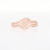 0.29 CT. T.W. Diamond Wave Triple Row Anniversary Band in 10K Rose Gold