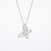 0.15 CT. T.W. Diamond Butterfly Pendant in Sterling Silver