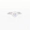 1.38 CT. T.W. Certified Lab-Created Diamond Frame Engagement Ring in 14K White Gold (F/SI2)