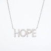 0.085 CT. T.W. Diamond "HOPE" Script Necklace in Sterling Silver – 17.69"