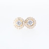 CT. T.W. Diamond Frame Stud Earrings in 10K Gold