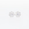 0.50 CT. T.W. Multi-Diamond Flower Stud Earrings in 10K White Gold