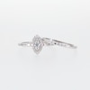 0.45 CT. T.W. Marquise-Shaped Multi-Diamond Frame Bridal Set in 10K Gold