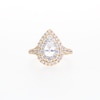 1.75 CT. T.W. Canadian Certified Pear-Shaped Diamond Teardrop Frame Engagement Ring in 14K Gold (I/I1)