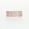 0.69 CT. T.W. Diamond Multi-Row Band in 10K Rose Gold