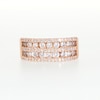 0.95 CT. T.W. Diamond Multi-Row Band in 10K Rose Gold