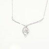 Unstoppable Love™ 0.20 CT. T.W. Diamond Dangle Flame Twist Necklace in Sterling Silver