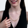 3.8mm Glitter Rope Chain Necklace in Solid 10K Gold - 22"