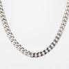 Men's 6.4mm Cuban Curb Chain Necklace in Semi-Solid 10K White Gold - 22"