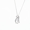 0.10 CT. Canadian Certified Diamond Solitaire Penguin Pendant in Sterling Silver (I/I2) - 17"