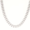 Men's Diamond-Cut 9.02mm Curb Chain Necklace in Solid Sterling Silver  - 22"