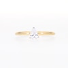 0.48 CT. Pear-Shaped Diamond Solitaire Ring in 14K Two-Tone Gold (I/I2)