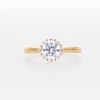 1.38 CT. T.W. Certified Lab-Created Diamond Frame Engagement Ring in 14K Gold (F/SI2)