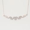 0.50 CT. T.W. Multi-Diamond Cascading Necklace in Sterling Silver - 17"