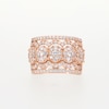 1.45 CT. T.W. Oval Multi-Diamond Edge Wide Band in 10K Rose Gold