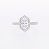 2.00 CT. T.W. Oval Certified Lab-Created Diamond Ornate Frame Engagement Ring in 18K White Gold (F/VS2)