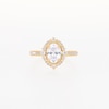 1.50 CT. T.W. Oval Certified Lab-Created Diamond Frame Engagement Ring in 18K Gold (F/VS2)