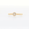 Circle of Gratitude® Collection 0.05 CT. T.W. Diamond Braided Frame Ring in 10K Gold