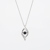 Unstoppable Love™ 0.25 CT. T.W. Black and White Diamond Open Flame Pendant in Sterling Silver