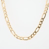 Men's 6.2mm Figaro Link Chain Necklace in Hollow 10K Gold - 22"