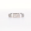 Men's 0.05 CT. Diamond Solitaire Satin Band in 10K White Gold