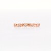 0.10 CT. T.W. Multi-Diamond Alternating Hearts Band in 10K Rose Gold