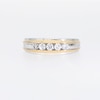 Men's 0.50 CT. T.W. Canadian Certified Diamond Five Stone Band in 14K Two-Tone Gold (I/I1)