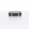 Men's 9.0mm Beveled Edge Wedding Band in Tungsten with Brushed Black Ceramic Inlay - Size 10