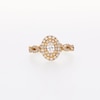 Vera Wang Love Collection Canadian Certified Oval Centre Diamond 0.69 CT. T.W. Twist Shank Engagement Ring in 14K Gold