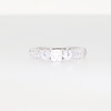 1.23 CT. T.W. Princess-Cut Diamond Past Present Future® Double Row Engagement Ring in 14K Gold