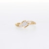 0.10 CT. T.W. Tilted Princess-Shaped Multi-Diamond Bypass Shank Promise Ring in 10K Gold