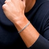 6.5mm Diamond-Cut Curb Chain Bracelet in Solid Sterling Silver - 8.5”