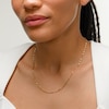 2.1mm Dorica Singapore Chain Necklace in Solid 14K Gold