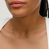 1.65mm Dorica Singapore Chain Necklace in Solid 14K Two-Tone Gold - 16"