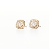 0.32 CT. T.W. Multi-Diamond Cushion-Shaped Stud Earrings in 10K Gold