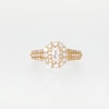 Vera Wang Love Collection 0.95 CT. T.W. Emerald-Cut Diamond Double Frame Triple Row Engagement Ring in 14K Gold