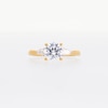 1.80 CT. T.W. Pear-Shaped and Round Certified Lab-Created Diamond Three Stone Engagement Ring in 14K Gold (F/SI2)