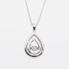 Unstoppable Love™ Diamond Accent Double Teardrop Pendant in Sterling Silver