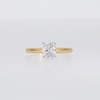 1.00 CT. Oval Certified Diamond Solitaire Engagement Ring in 14K Gold (I/I1)