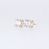 Canadian Certified Centre Diamond 1.00 CT. T.W. Square Block Stud Earrings in 14K Gold (I/I2)