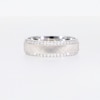 0.40 CT. T.W. Diamond Edge Textured Centre Anniversary Band in 10K White Gold