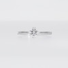 Enchanted Disney Majestic Princess 0.45 CT. Diamond Solitaire Engagement Ring in 14K White Gold (I/I1)