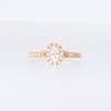 Vera Wang Love Collection 0.58 CT. T.W. Oval Diamond Frame Split Shank Engagement Ring in 14K Gold