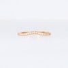 Vera Wang Love Collection 0.15 CT. T.W. Diamond Contour Anniversary Band in 14K Gold