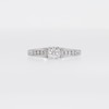 0.25 CT. T.W. Diamond Miracle Frame Split Shank Engagement Ring in 10K White Gold