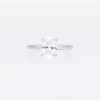 1.50 CT. Oval Certified Lab-Created Diamond Solitaire Engagement Ring in 14K White Gold (F/VS2)