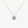 CT. Certified Lab-Created Diamond Solitaire Pendant in Sterling Silver (I/SI2