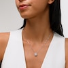 Unstoppable Love™ 0.88 CT. T.W. Certified Lab-Created Diamond Open Frame Necklace in 14K White Gold (F/SI2)