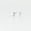 CT. T.W. Certified Lab-Created Diamond Solitaire Stud Earrings in Sterling Silver (I/SI2