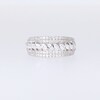 0.95 CT. T.W. Marquise and Round Diamond Multi-Row Anniversary Band in 14K White Gold